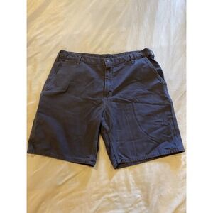 Carhartt  Shorts Mens 42 (measures 41") Blue Canvas 9" Inseam  Workwear Casual‎